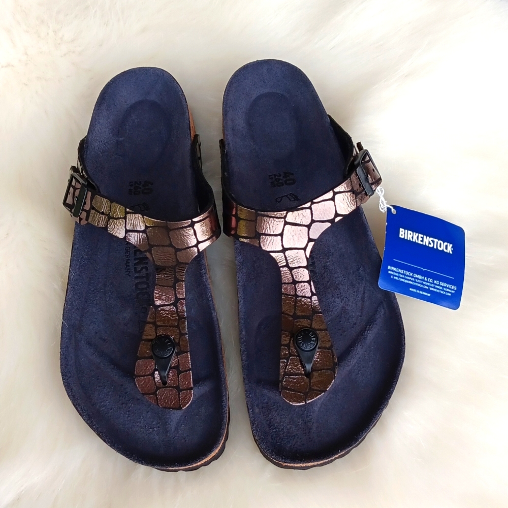 Birkenstock metallic sandals